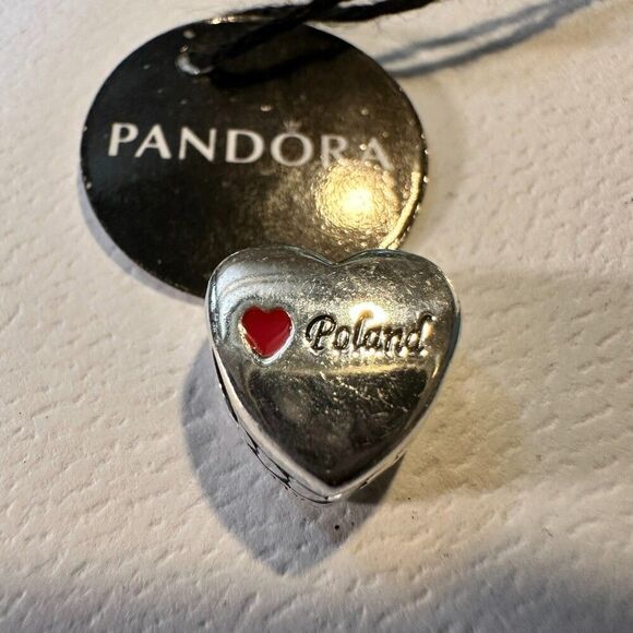 Authentic Pandora, Poland Country Travel Destination Dangle - Picture 2 of 4